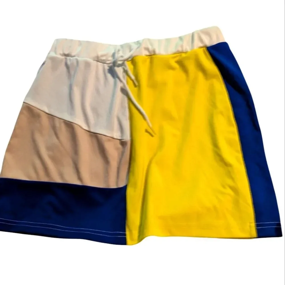 Women's Color block Swim Skirt‎ Coverup
